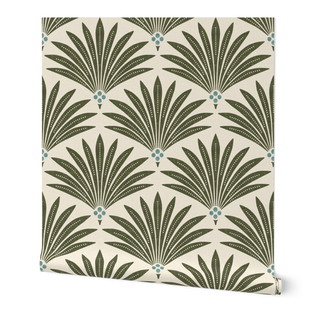 Anja Jankowsky Art deco Palms wallpaper
