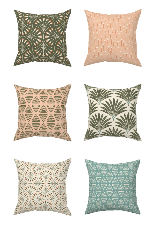 Anja Jankowsky Art Deco Pillows