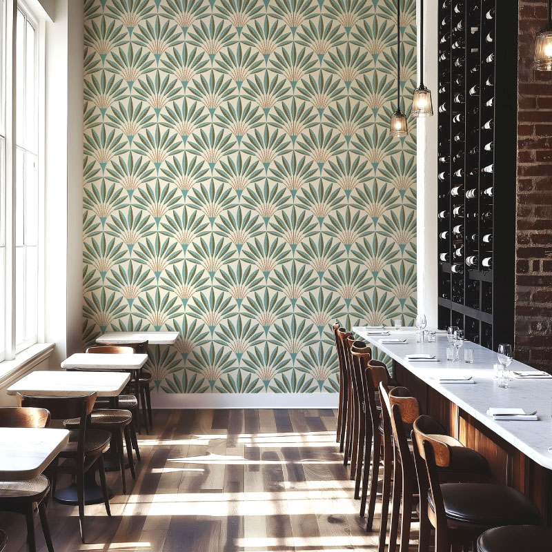 Anja Jankowsky Art Deco Hero Wallpaper Restaurant