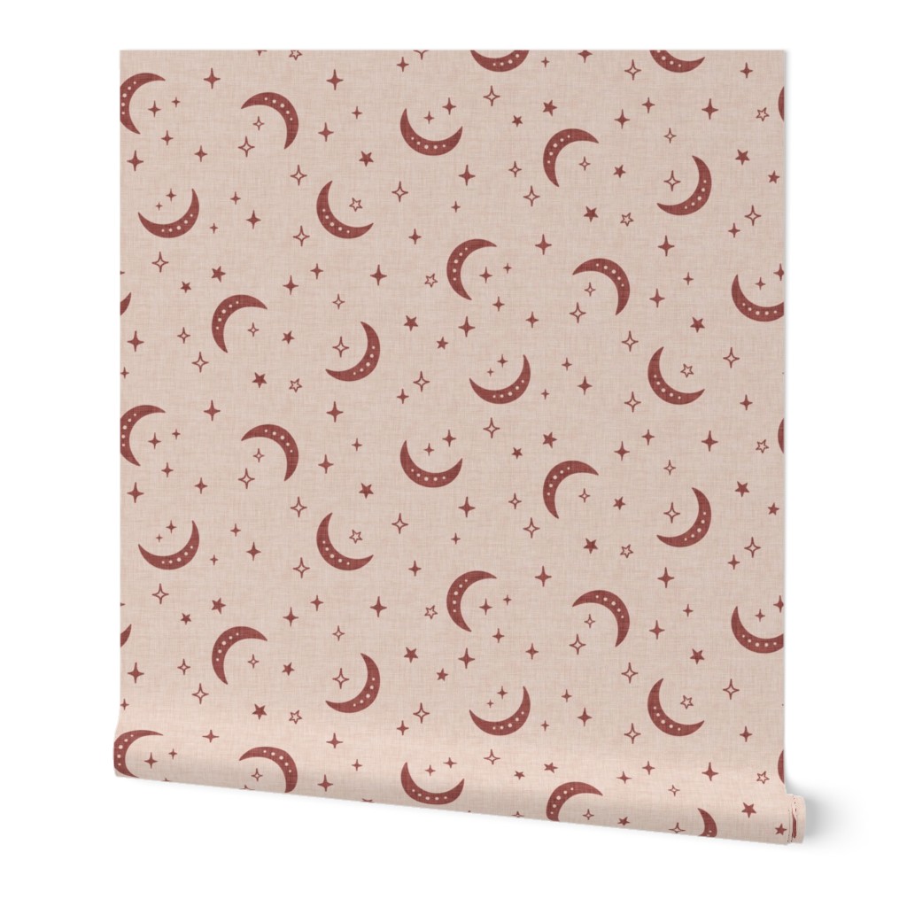Anja Jankowsky Celestial Moons Wallpaper Clay