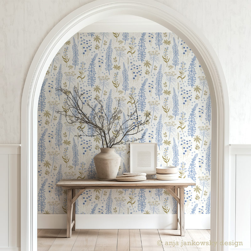 Anja Jankowsky Wildflower Garden Collection Wallpaper