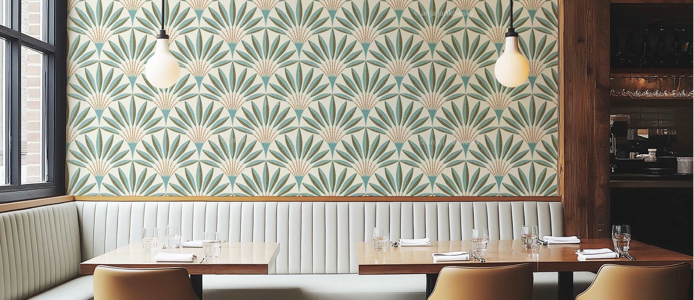 Anja Jankowsky - Art Deco Wallpaper - Restaurant