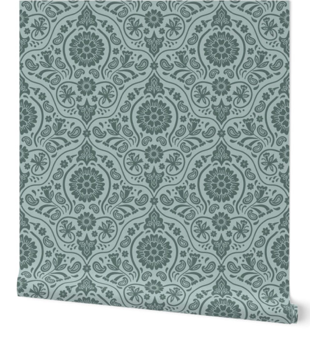 nja Jankowsky Folk Floral Vintage Boho Damask Wallpaper nja Jankowsky Folk Floral Vintage Boho Damask Wallpaper