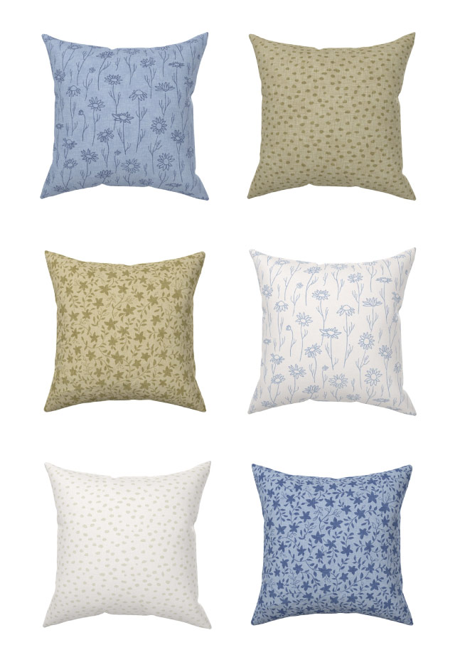 Anja Jankowsky Wildflower Collection Chamomile Pillows