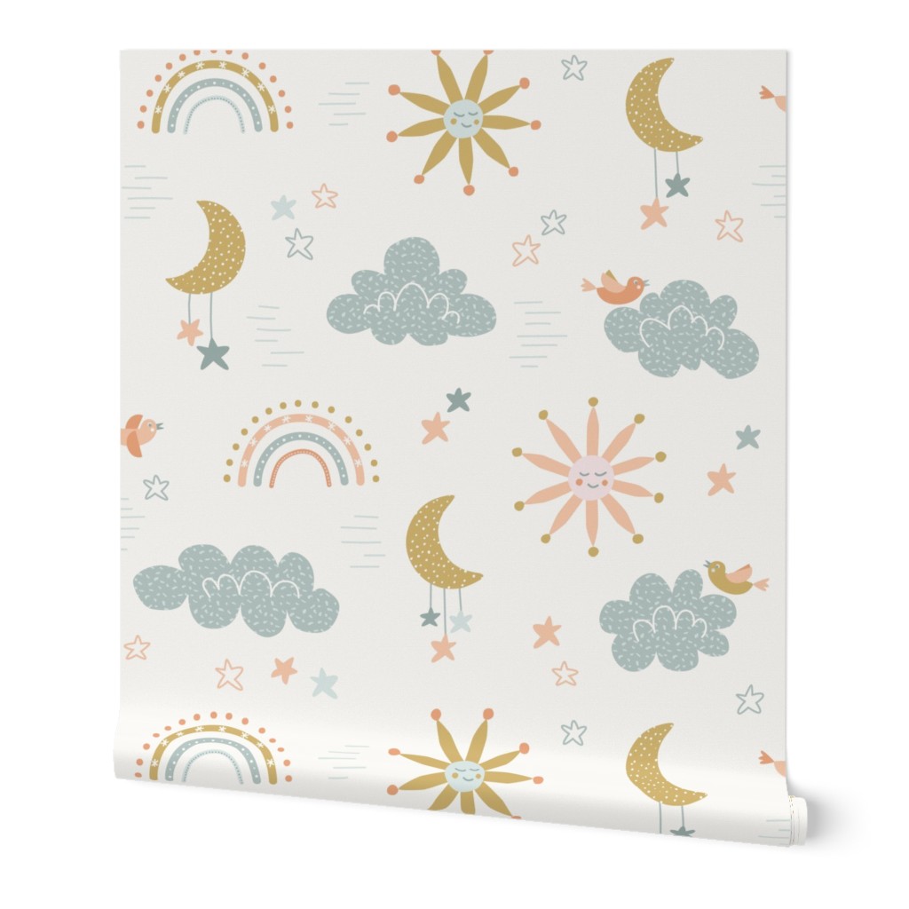 Anja Jankowsky Celestial Dreams Babies & Kids Wallpaper roll